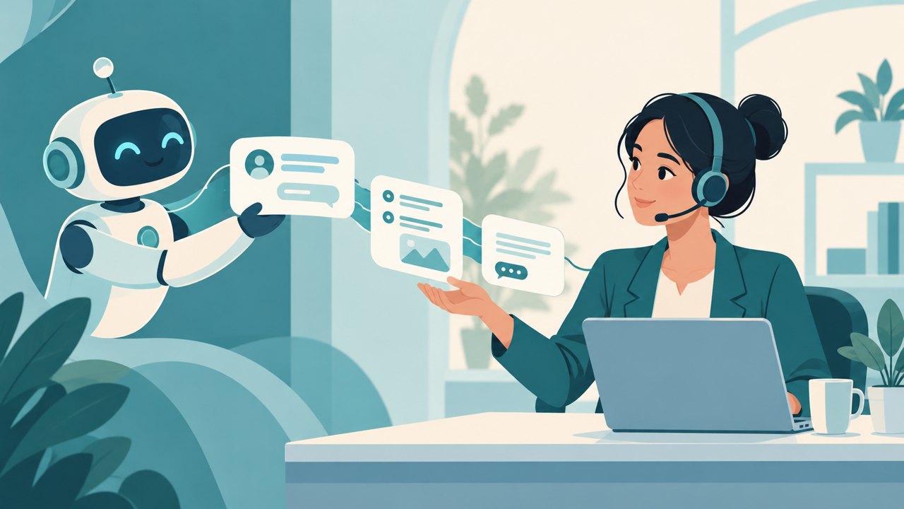 机器人会话转交人工客服示意图