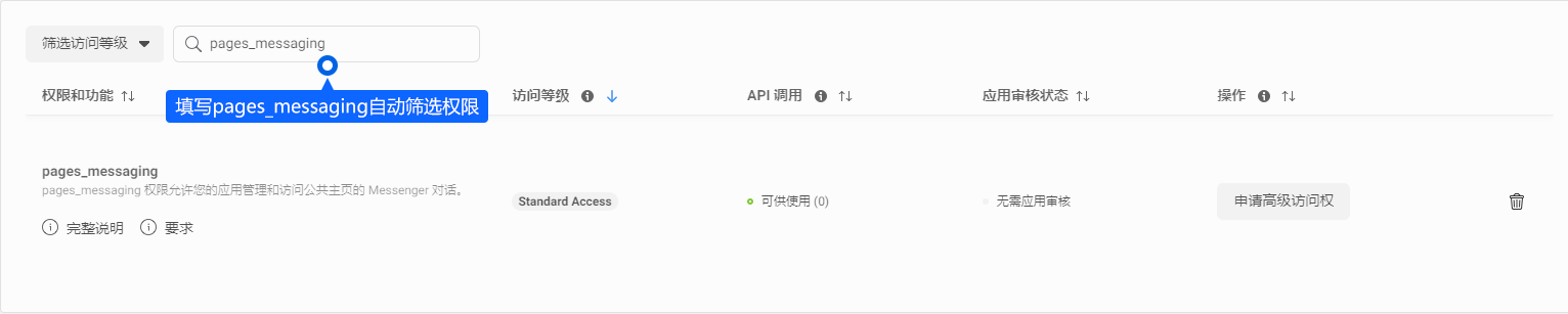 Messenger 接入需要完成平台页面与应用授权。配置好消息连接后，可在工作台集中查看咨询，并按团队分工继续回复。